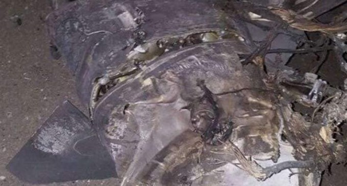 Ces qu’il reste des missiles israéliens après les avoirs interpellés par la DCA syrienne