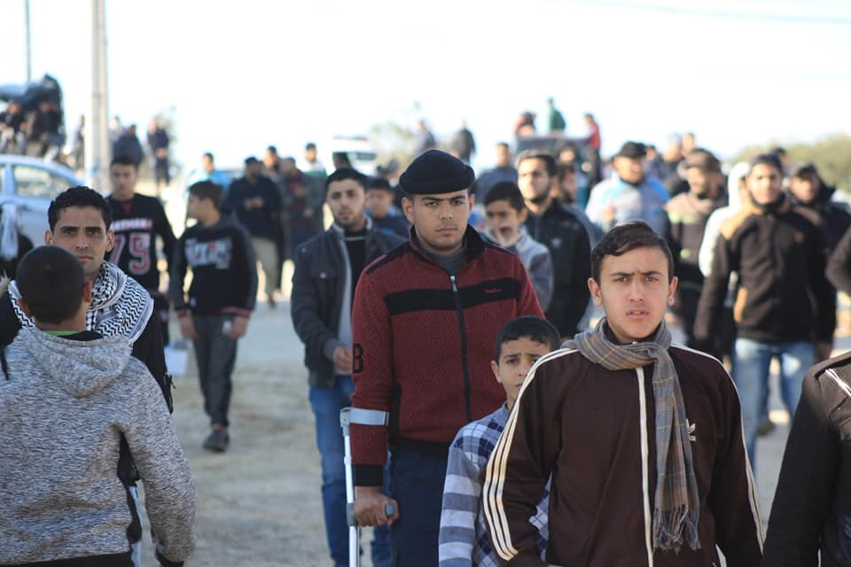 Les Palestiniens se dirigent vers la frontière Est de la bande de Gaza é