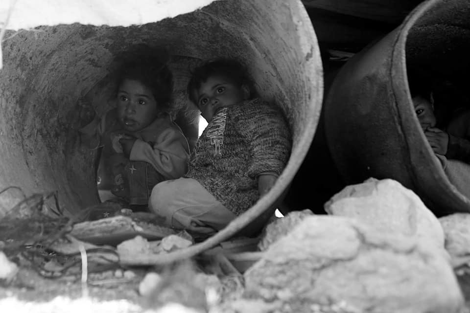 Les enfants palestiniens sans abri doivent faire face à une atmosphère froide d'hiver dans la région de la vallée du Jourdain, en Cisjordanie occupée.2