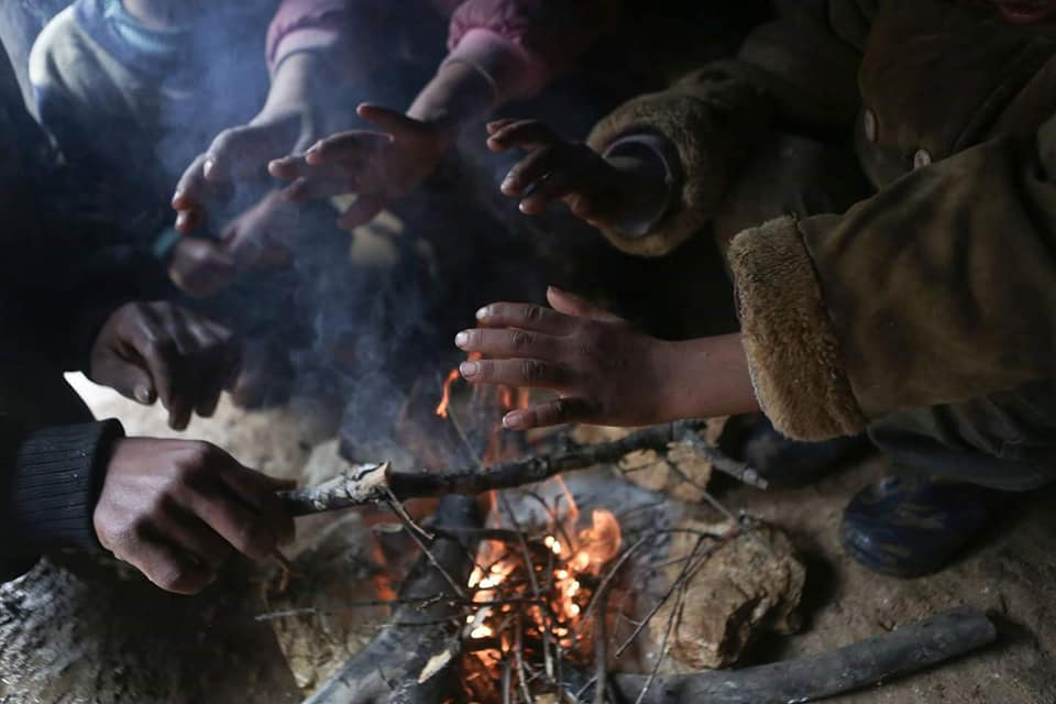 Les enfants palestiniens sans abri doivent faire face à une atmosphère froide d'hiver dans la région de la vallée du Jourdain, en Cisjordanie occupée.5
