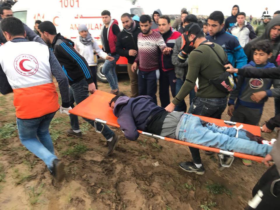 Plusieurs palestiniens ont été blessés par des tireurs d'élite des forces d'occupation vendredi lors des manifestations de la Grande Marche du Retour à Gaza