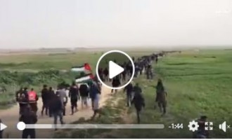 Scènes de la Grande Marche du Retour à la frontière de Gaza aujourd’hui