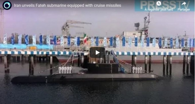 L’Iran dévoile le sous-marin Fateh équipé de missiles de croisière (Vidéo)