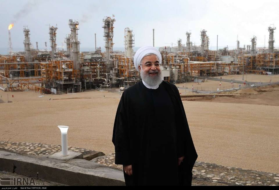 Le Président Rouhani a inauguré de nouvelles phases de Pars jenobi.2