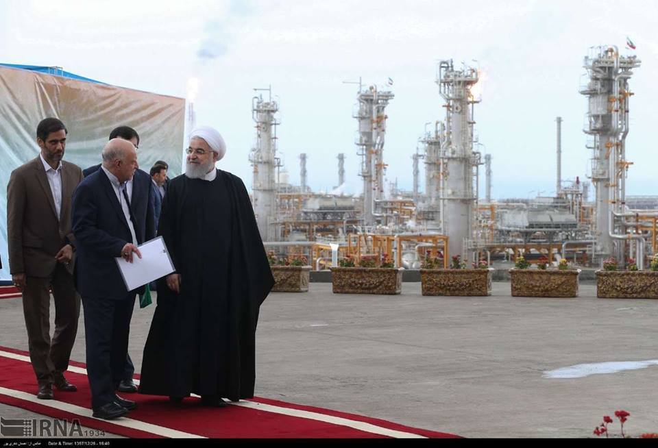 Le Président Rouhani a inauguré de nouvelles phases de Pars jenobi.5