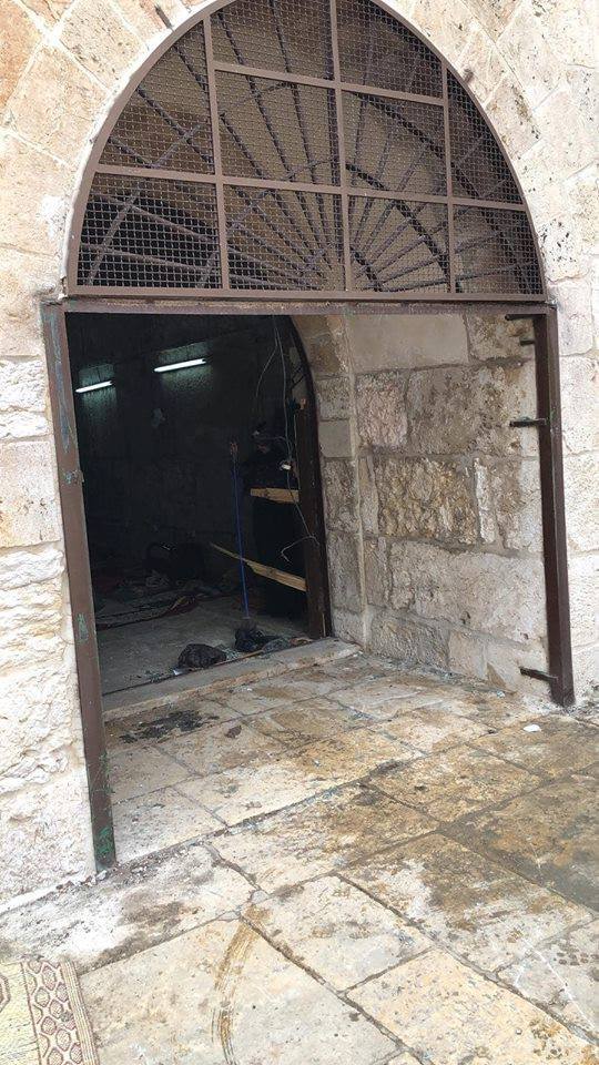 Pour la 5ème fois consécutive, les forces d'occupation israéliennes ferment les portes de la salle de prière1