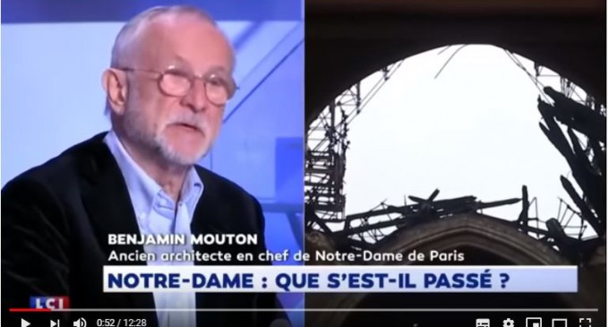 [Vidéo] | Benjamin Mouton, ex-architecte en chef de Notre-Dame-De-Paris : « ça me stupéfie beaucoup… »