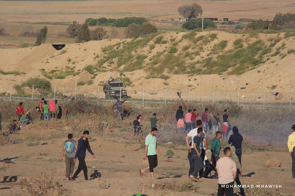 Scènes de la 58ème semaine de la Grande Marche du Retour sur les frontières de Gaza.1