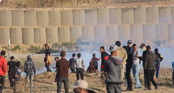 Scènes de la 58ème semaine de la Grande Marche du Retour sur les frontières de Gaza
