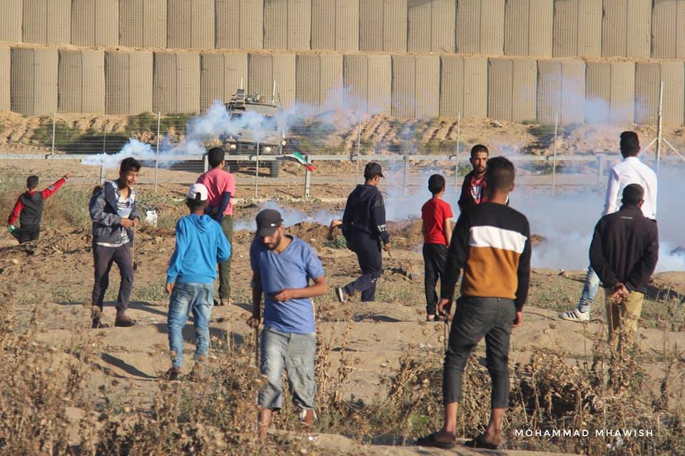 Scènes de la 58ème semaine de la Grande Marche du Retour sur les frontières de Gaza.3