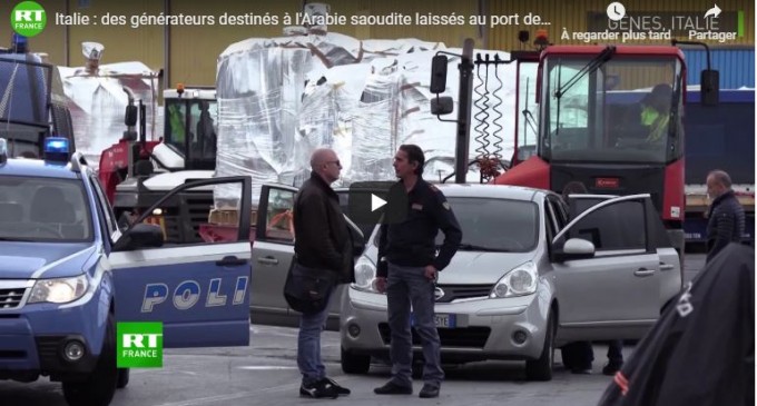 Italie : des générateurs destinés à l’Arabie saoudite laissés au port de Gênes