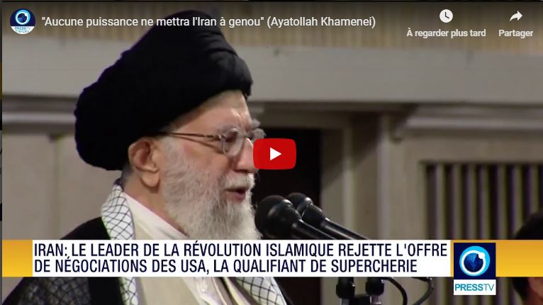 Aucune puissance ne mettra l'Iran à genou