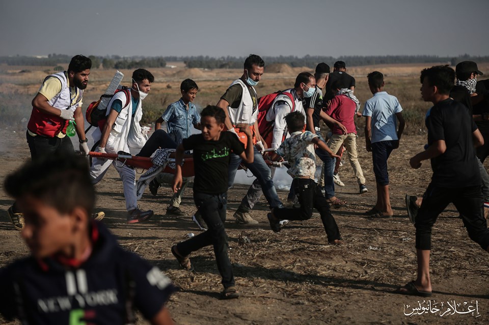 Scènes de la répression israélienne lors de la Manifestation du Grand Retour hier.1