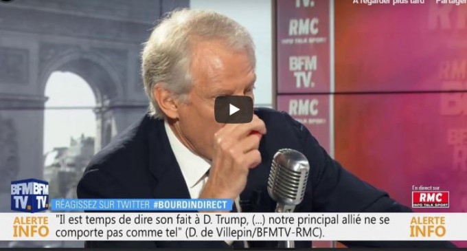 [Vidéo] | Le coup de gueule de Dominique de Villepin contre le deal du siècle pour la Palestine