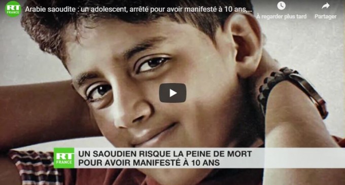 Arabie saoudite : un adolescent, arrêté pour avoir manifesté à 10 ans, risque la peine de mort