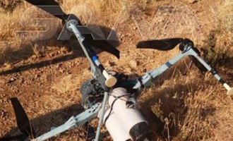 L’Armée Arabe Syrienne s’empare d’un drone à Quneitra, près des hauteurs du Golan sous occupation israélienne