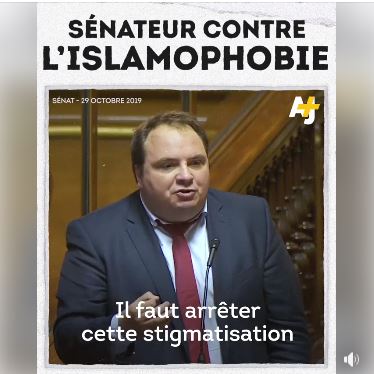 S1NATEUR CONTRE L'ISLAMOPHOBIE