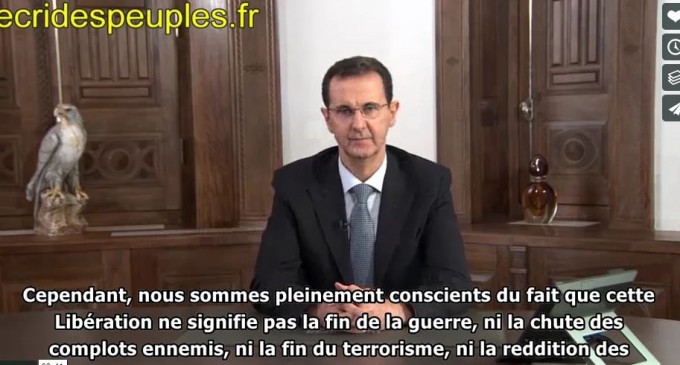 Assad à la Libération d’Alep : malgré les aboiements d’Erdogan, toute la Syrie sera libérée