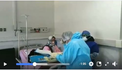 Distribution de la bénédiction de l'Imam Reda (AS) dans les hôpitaux iraniens aux patients atteints du Coronavirus et aux médecins