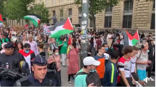 Manifestations à Paris contre les plans d'annexion d'Israël