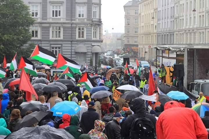 Les manifestants ont manifesté leur solidarité envers le peuple palestinien en chantant des slogans solidaires6