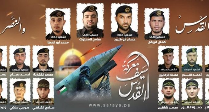 19 dirigeants et soldats sont tombés dans la bataille héroïque de l’épée de Jérusalem, sacrifiant leur vie pour Al-Quds et Al- Aqsa