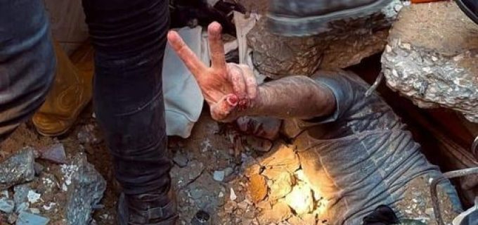 Une photo qui vaut 1000 mots, prise aujourd’hui à Gaza … Sans commentaire