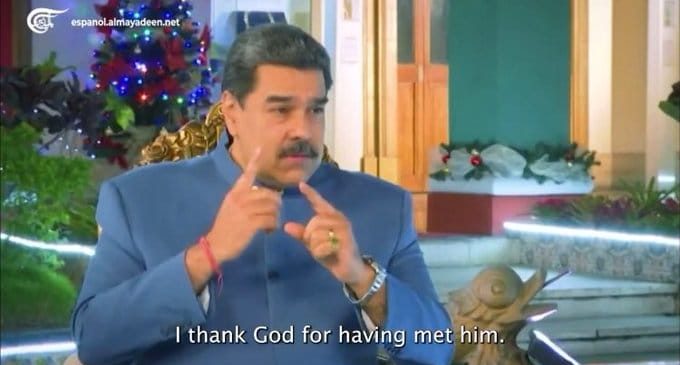 Le Président vénézuélien Maduro, digne héritier de Chavez, a révélé qu’il a rencontré le Commandant iranien Qassem Soleimani en 2019, lors des attaques US contre les centrales électriques du pays.