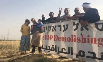 Rassemblement de solidarité suite à la 202e démolition du village d’Al-Araqib
