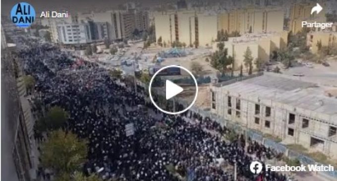 Iran, Chiraz. Plus de 500 000 personnes rendent hommage au soldat des forces de l’ordre tué par les émeutiers