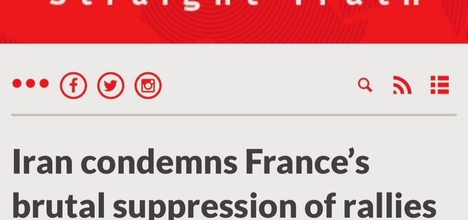 Après l’Union africaine, c’est l’Iran qui condamne la France pour sa répression violente des manifestations contre la réforme des retraites…