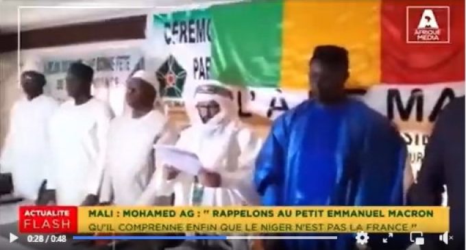 Mohamed Ag s’adresse à Emmanuel Macron sur le Niger »Rappelons au petit Emmanuel Macron